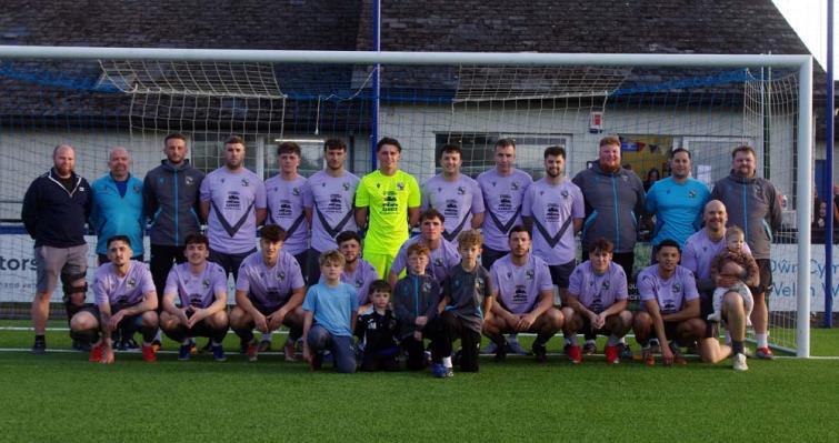 Monkton Swifts with their club sponsors